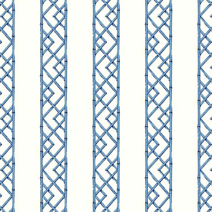 Modern Single Fold Valance in Reva Blue and White Print, in Premium Cotton Fabric, Fully Lined, Custom Made Curtains