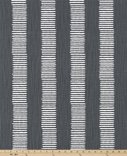 Faux Roman Shade Valance in Iron Grey or Brazilian Yellow and White Dash Print on Premium Slub Linen Fabric, Custom Made. Fully Lined