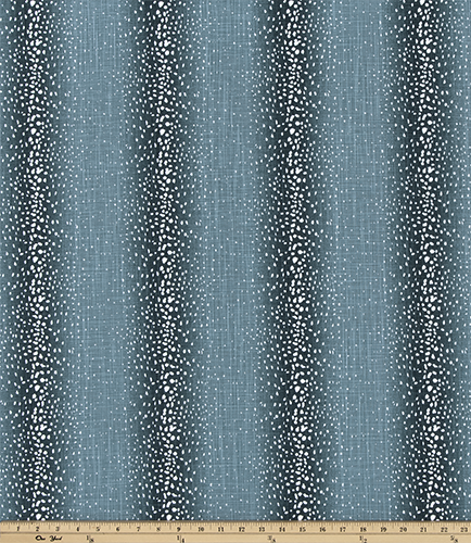 Custom Made Faux Roman Shade Valance in Antelope Blue 100% Cotton Slub Canvas, Fully Lined
