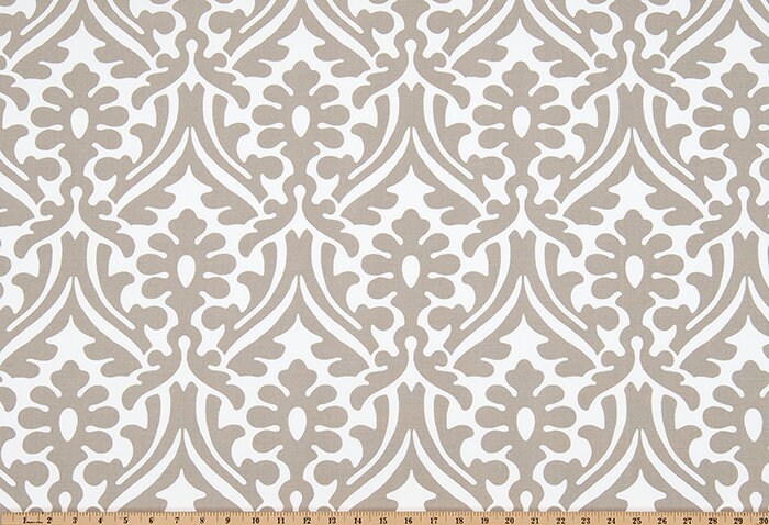 Faux Roman Shade Valance in Caramel Brown or Ecru and Natural Print, Fully Lined, Custom Made Kitchen Valance, Farmhouse Kitchen Curtains