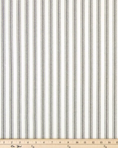 Faux Roman Shade Valance in Black and White Ticking Stripe, Fully Lined Custom Made Modern Farmhouse Window Treatments