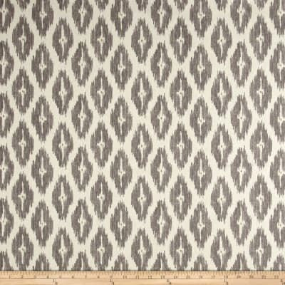 Faux Roman Shade Valance in Dove Grey, Cream, Gold Ikat Pattern on 100% Cotton, Fully Lined, Custom Made Window Treatment Curtains