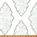 Faux Roman Shade Valance in Blue, Brown and White Cotton Slub Print, Fully Lined, Custom Made Curtains, Premier Prints Monroe Snowy Slub