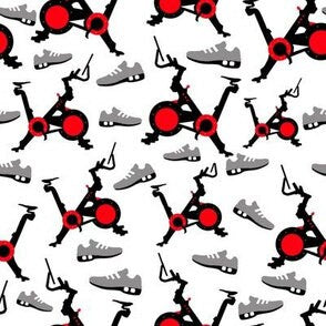 Straight Modern Valance in Pelo Bike and Shoes Pattern, Custom Made in Premium Cotton Linen Fabric, Fully Lined Grey Spin Shoes or Red Shoes