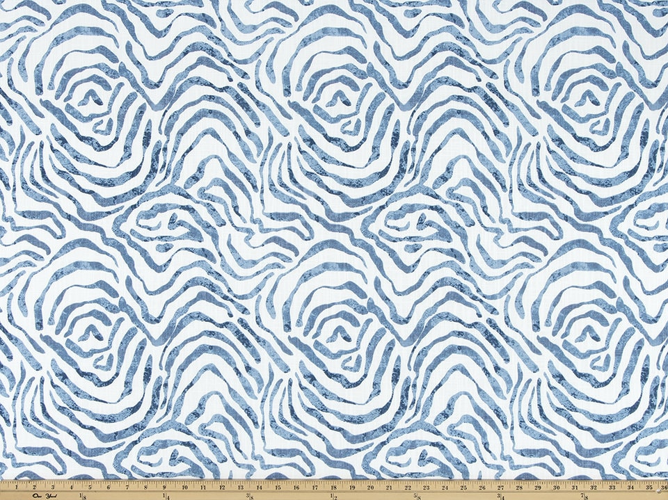 Faux Roman Shade Valance in Zephyr Indigo Blue 100% Cotton Luxe Canvas, Fully Lined, Custom Made