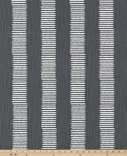 Straight Custom Valance in Modern Bold Yellow or Iron and White Print White on Premium Slub Linen Fabric, Fully Lined Valance