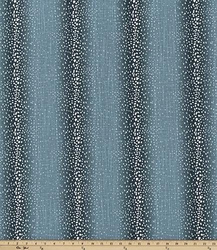 Modern Single Fold Roman Valance in Antelope Print of Blue and White or Taupe and White Print, Fully Lined, 100% Cotton Window Treatments