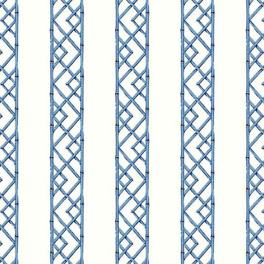 Modern Single Fold Valance in Reva Blue and White Print, in Premium Cotton Fabric, Fully Lined, Custom Made Curtains