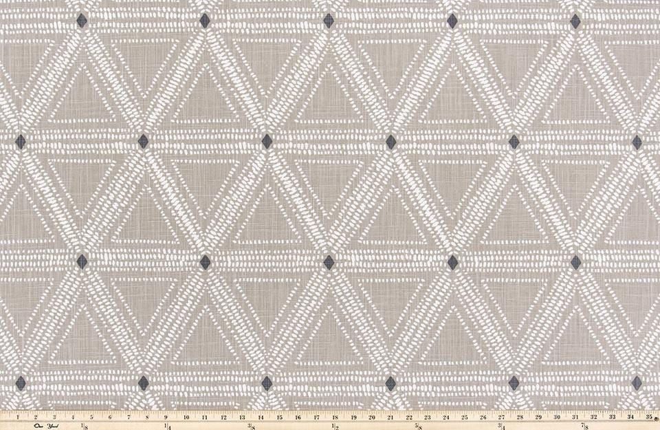 Modern Single Fold Roman Valance in Gray and White Geometric Print, Custom Made, 100 Cotton Fabric, Fully Lined Curtains, Tessa