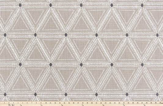 Modern Single Fold Roman Valance in Gray and White Geometric Print, Custom Made, 100 Cotton Fabric, Fully Lined Curtains, Tessa