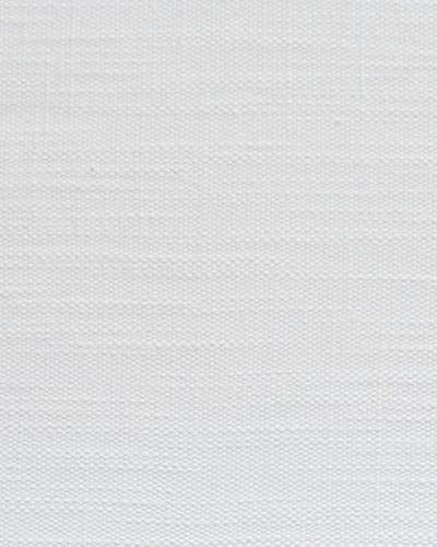 Modern Single Fold Valance in White Slub Linen, Fully Lined, Fully Custom Made
