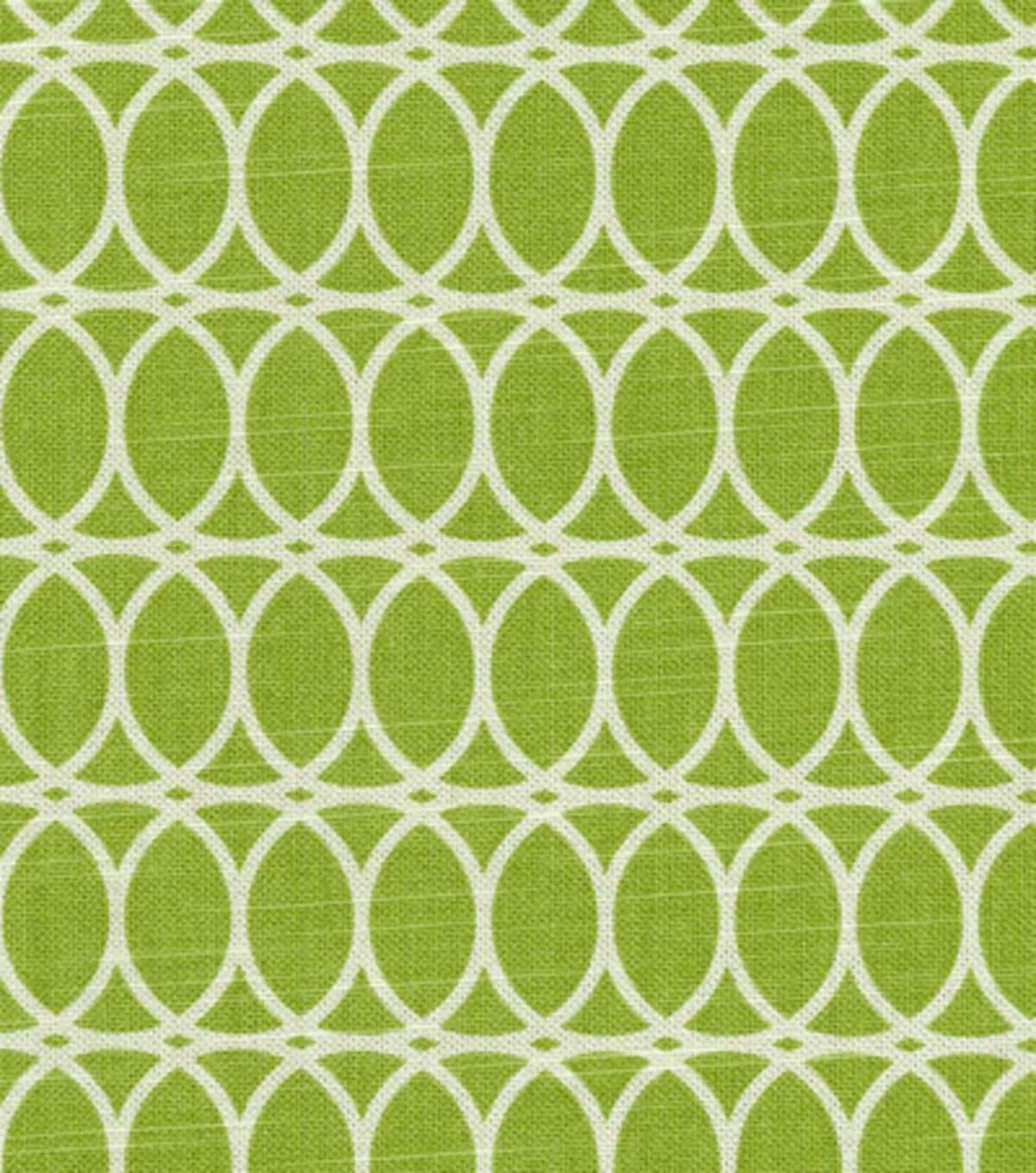 Straight Custom Valance in Green Citrine 100% cotton home decor fabric, fully lined kitchen valance