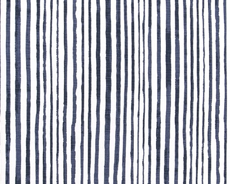 Faux Roman Shade Valance in Navy Denim and White Stripe Print on Premium Cotton Linen Fabric, Custom Made Fully Lined Window Treatments