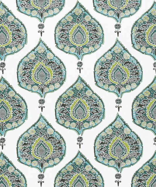 Straight Modern Valance in Lacefield Designs Kani Green, Custom Made on Premium Designer Home Decor Fabric, Fully Lined Window Treatments