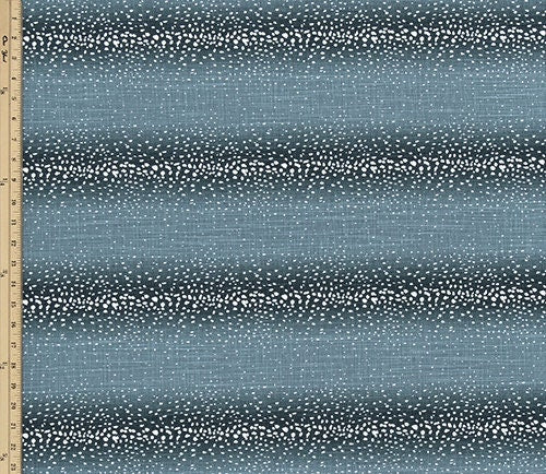 Straight Custom Valance in Blue Antelope Print, Fully Lined, 100% Cotton,  Custom Made Modern Valance, Bay, More colors available